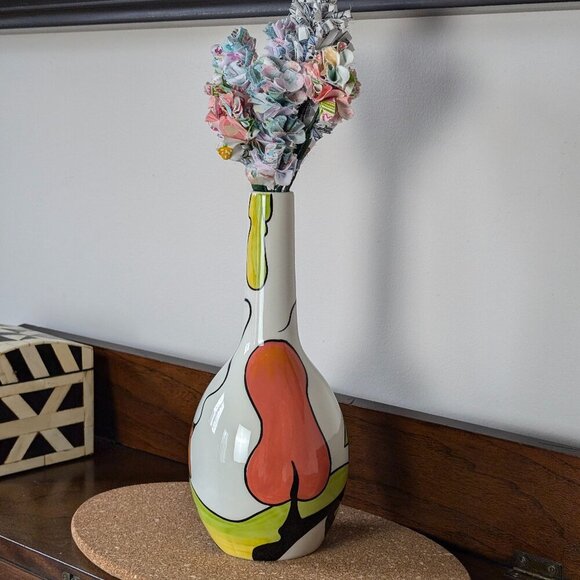 Lorna Bailey Signed Hillside Cottage Vase - Picture 1 of 5